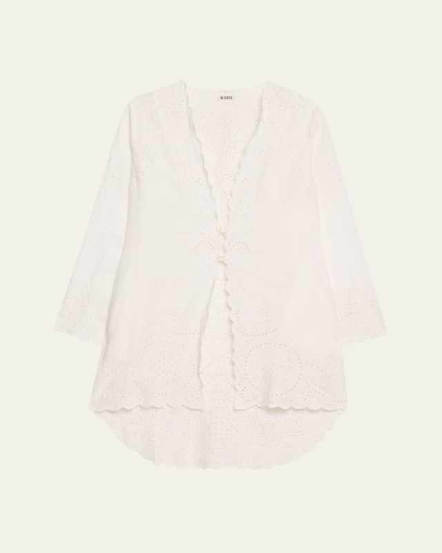 Belvoir Broderie Anglaise Lace Top